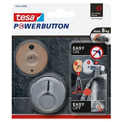 Afbeelding van 1x Tesa Powerbutton haakjes large Handdoekhaakjes