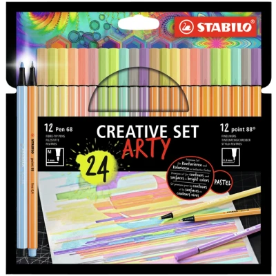Afbeelding van Creative set STABILO 8868/24 Arty assorti etui à 24 stuks
