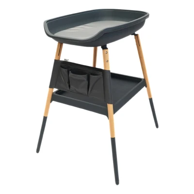 Afbeelding van Bo Jungle Balneo Changing Table Shady Grey Luiertafel Extra comfort en bescherming Stevige poten