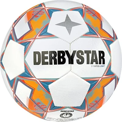 Afbeelding van Derbystar Unisex Jeugd Stratos Light v23 voetbal, wit groen, 4