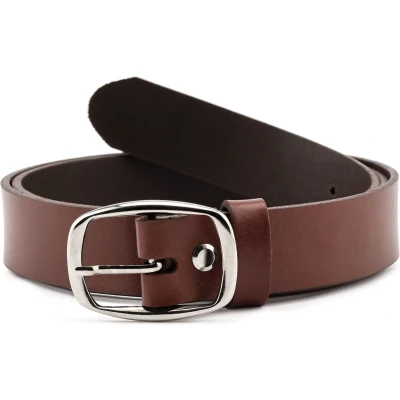 Afbeelding van Ladeheid Dames Kledingriem Riem Broekriem Verstelbaar Leer MS EL D41 Donkerbruin 85 cm