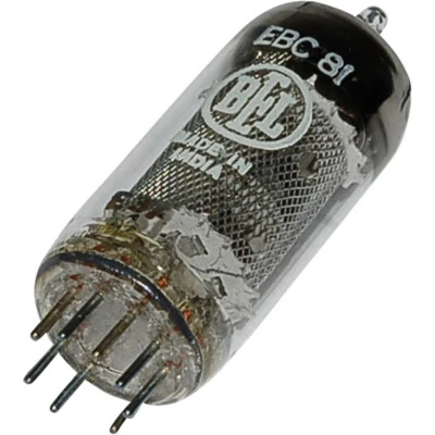 Afbeelding van EBC 81 = 6 BD 7 A Elektronenbuis Dubbeldiode triode 250 V 1 Aantal polen: 9 Fitting: Noval stuk(s)
