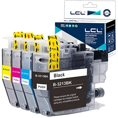 Afbeelding van LCL Inktcartridge compatibel met LC3213 LC 3213 LC3211 3211 XL LC3211BK LC3213BK LC3213C LC3213M LC3213Y 3013 LC3013 (KCMY) vervanging voor Brother DCP J770 J772DW P J7744 DW