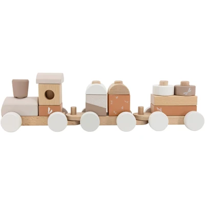 Afbeelding van Label Nougat Houten Speelgoed Trein LLWT 34390