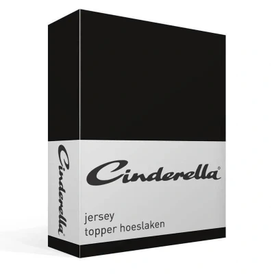 Afbeelding van Jersey Topper Hoeslaken Cinderella Black 140 x 200/210 cm