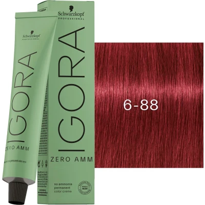 Afbeelding van Schwarzkopf Igora Zero Amm 6 88 Dark Blonde Red Extra 60 ml