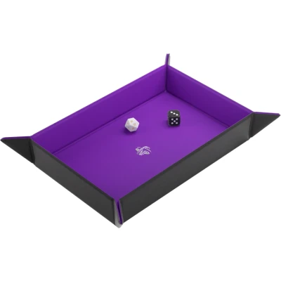 Afbeelding van Gamegenic Magnetic Dice Tray Rectangular: Black/Purple