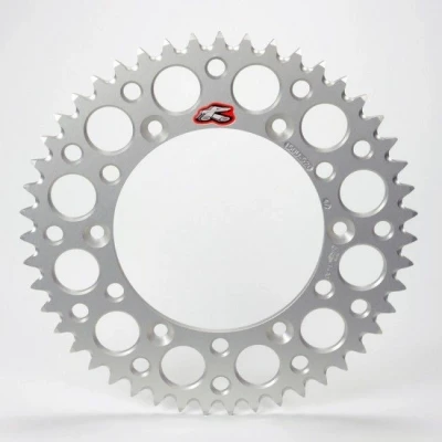Afbeelding van Renthal Achtertandwiel 50 tanden Zilver Honda CR125 1984 2007 CR250 CRF250R 2004 2023 CRF450R 2002