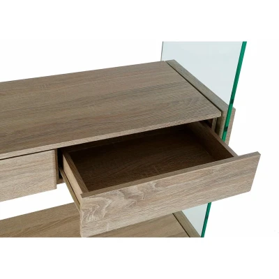 Afbeelding van Planken DKD Home Decor 90 x 35 180 cm Kristal Natuurlijk Hout Transparant MDF