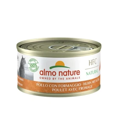 Afbeelding van Almo Nature HFC Natural kattenvoer nat kip met kaas 24 pack (24 x 70g)