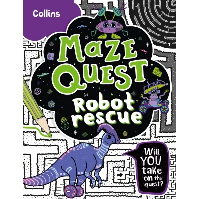 Afbeelding van Robot Rescue: Solve 50 mazes in this adventure story for kids aged 7+