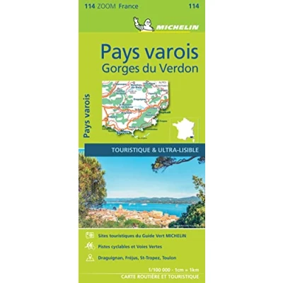 Afbeelding van PAYS VAROIS 11114 CARTE ZOOM MICHELIN KAART: Map