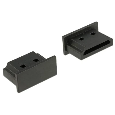 Afbeelding van Delock stofhoes voor HDMI A aansluiting zonder handvat 10 stuks zwart