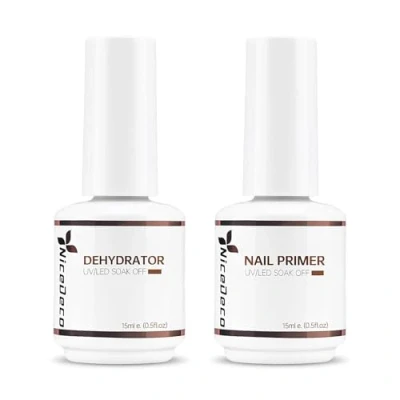 Afbeelding van Nicedeco Dehydrator Nail Prep and Primer, Air Dry Primer for Acrylic Nails Gel 2 X 15ML