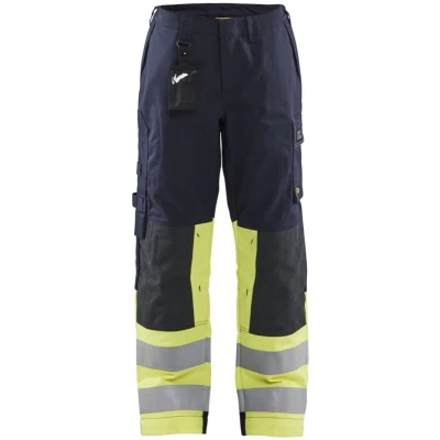 Afbeelding van Blaklader 7181 1514 Multinorm Dameswerkbroek Marine/High Vis Geel