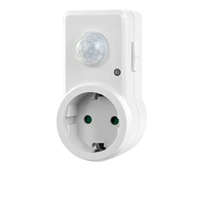 Afbeelding van Conecto Infrarood bewegingsmelder, voor stopcontacten, detectiehoek 120, binneninstallatie, IP20, wit SA CC50212 W (Duitse stekker)
