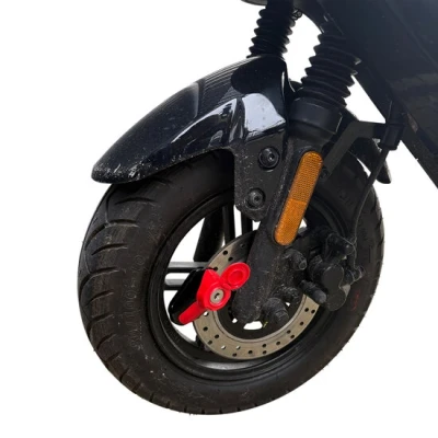 Afbeelding van ABUS remschijfslot Element 303 Scooter en scooterslot 5 mm slotbout veiligheidsniveau 4 Rood