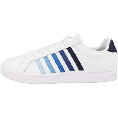 Afbeelding van K Swiss Court Tiebreak Sneakers voor heren, Wit navy gradient, 42 EU