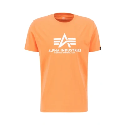 Afbeelding van Alpha Industries Basic T shirt voor heren Tangerine