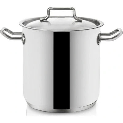 Afbeelding van Kookpan Edelstaal met Deksel 24 cm, 11 l Kookpot Soeppan