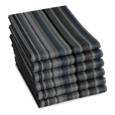 Afbeelding van DDDDD 6x Theedoek Over the rainbow 60x65 cm Grijs Set van 6 stuks