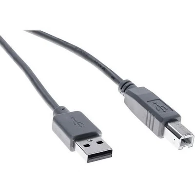 Afbeelding van USB 2.0 kabel type A / B grijs eco 1,8 m
