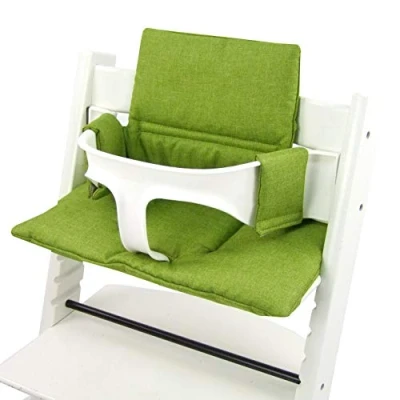 Afbeelding van BAMBINIWELT Vervangende hoes, zitverkleiner, compatibel met STOKKE Tripp Trapp voor kinderstoel, ORG. gemêleerd lichtgroen ORG.)