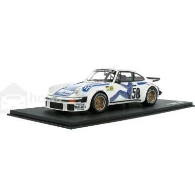 Afbeelding van Porsche 911 (934) Topspeed Modelauto 1:18 1977 Bob Wollek / Steve (Jean Pierre Wielemans)