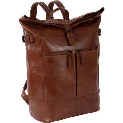 Afbeelding van MUSTANG Leren Vrije tijd Rugzak Natal Tabuk Backpack Cognac Bruine