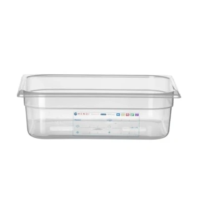 Afbeelding van HENDI Voorraaddoos Gastronorm 1/2 HACCP Transparant 6.5 L 325x265x(H)100 mm