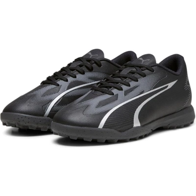 Afbeelding van Puma Ultra PLAY TT Voetbalschoenen voor kunstgras kinderen, Maat: 38.5, Black/asphalt Kunststof/ textiel