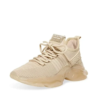 Afbeelding van Steve Madden Dames Maxima Sneaker, Zwart, 5.5 UK, 38 EU