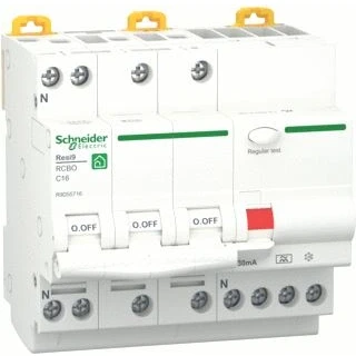 Afbeelding van Schneider Resi9 Alamat R9D55716 16A 4P 30mA C kar. 6Ka