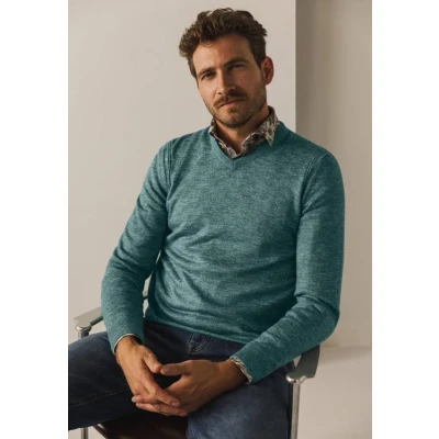 Afbeelding van State of Art Trui Gemêleerd Turquoise M