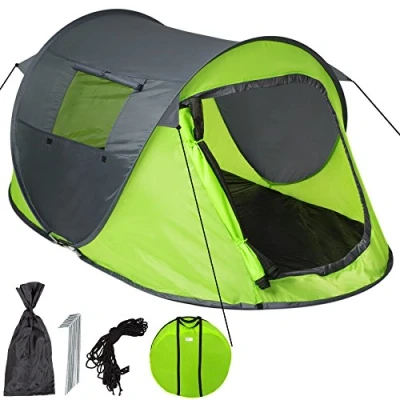 Afbeelding van tectake Pop up tent waterdicht groen / grijs 401675