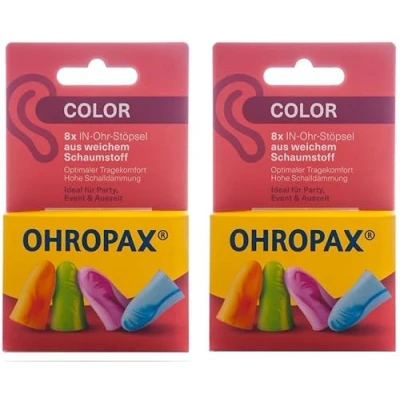 Afbeelding van OHROPAX Color Schuimrubberen oordoppen (2 x 8 stuks)