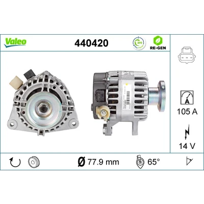 Afbeelding van Valeo Alternator/Dynamo 440420