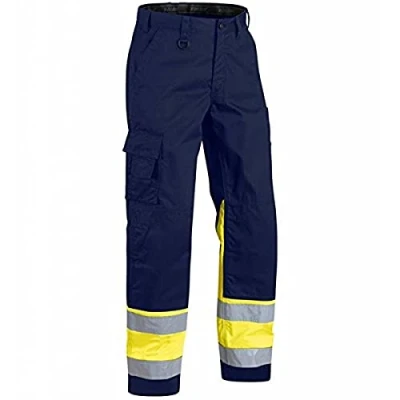 Afbeelding van Blaklader Werkbroek High Vis 1564 1811 Marine/High Geel C58