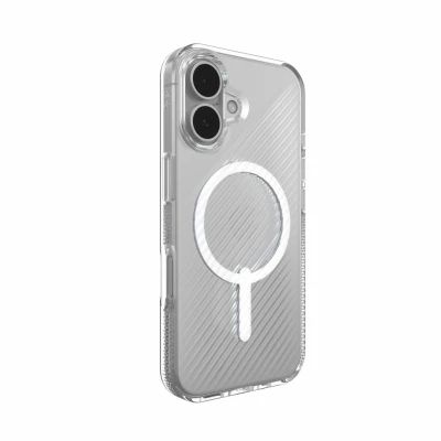 Afbeelding van ZAGG Luxe Snap Hoesje Geschikt voor Apple iPhone 16 Graphene Back Cover Compatibel met MagSafe 3M Valbescherming Gerecycled Materiaal Transparant