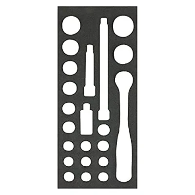 Afbeelding van Bahco Foaminlay Fit&amp;Go 1/3 met doppen en toebehoren 1/2&quot; 22 delig FF1E2203