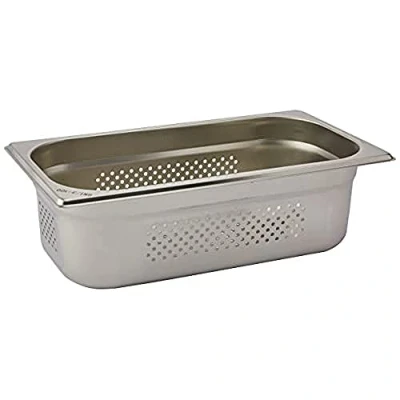 Afbeelding van Saro BUDGET LINE GN bak 1/3 geperforeerd Diepte 100 mm, 32,5(B)x17,6(D)x10(H)cm