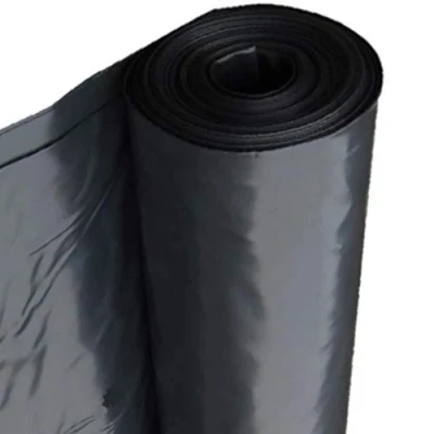 Afbeelding van Bouwfolie type 150, 4 x 25 m (100 m²), zwart; extra sterk bouwzeil; rol waterdichte afdekfolie; scheurvast plastic folie voor binnen en buiten