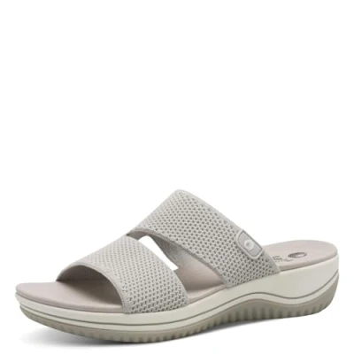 Afbeelding van Jana Coshy Original DIE Halluxfreundliche Pantolette Muiltjes, Dames, Maat: 38, Lt grey Textiel