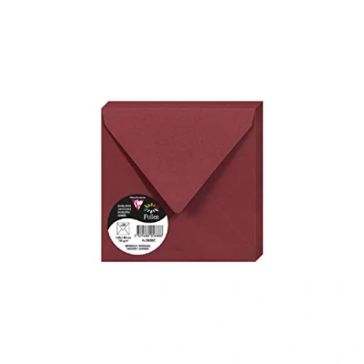Afbeelding van Clairefontaine Ref 5888C Stuifmeel Enveloppen (Pack van 20) 140 x 140mm formaat, 120gsm papier, Gummed Seal, Inkjet &amp; Laser Printer Compatible, Zuurvrij Kastanjebruin