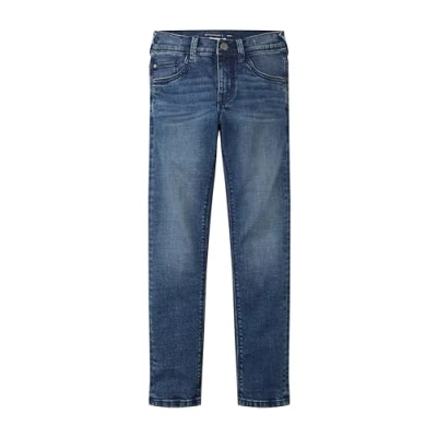Afbeelding van TOM Tailor RYAN Straight leg jeans voor kinderen, Maat: 158, Mid stone wash denim