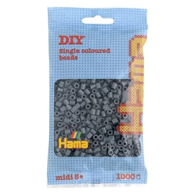 Afbeelding van Hama Beads 1.000 Bead Refill Bag Donker Grijs