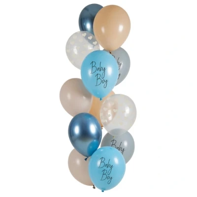 Afbeelding van Folat Ballonnen Baby Boy (12 stuks 33 cm)