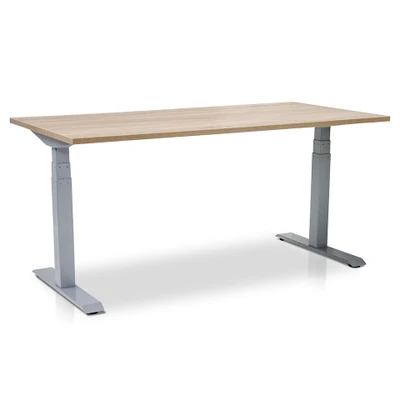 Afbeelding van MRC PRO elektrisch ARBO zit sta bureau 140x80 cm midden eiken