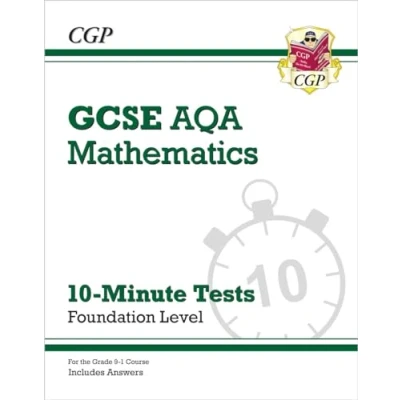 Afbeelding van Grade 9 1 GCSE Maths AQA 10 Minute Tests Foundation (includes Answers)
