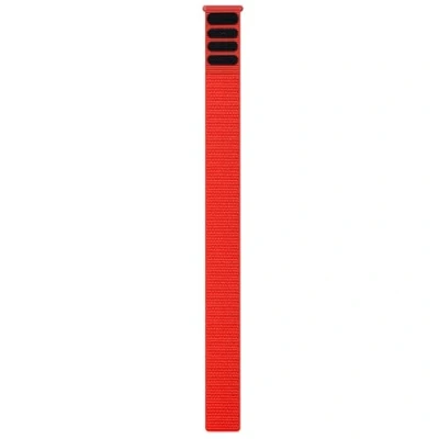 Afbeelding van Garmin UlktraFit Originele armband, 26 mm, van nylon, klittenbandsluiting, ultralicht, elastisch en antimicrobieel, flamered, Vlam Rood, militair